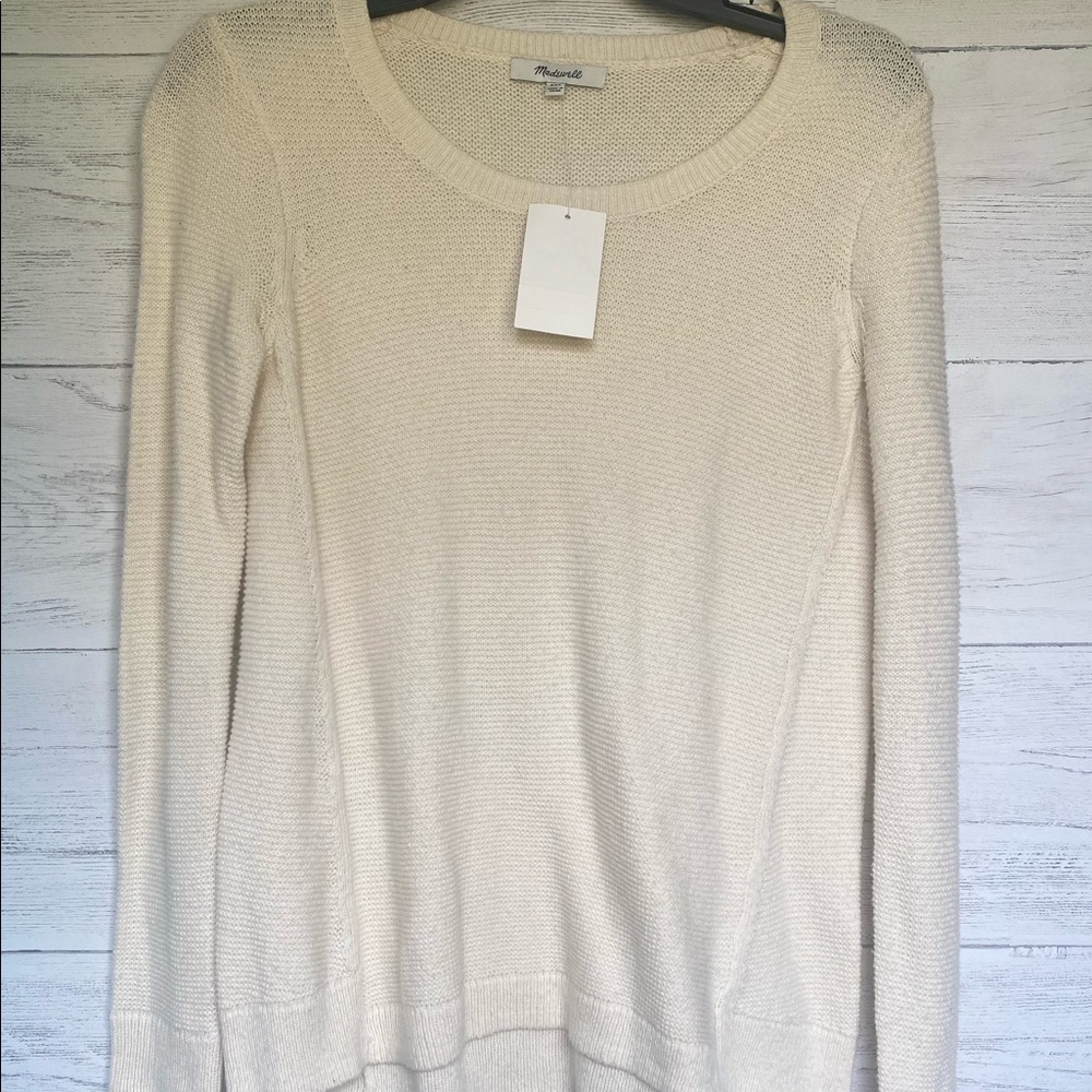 🌟NEW Madewell ivory sweater XXS